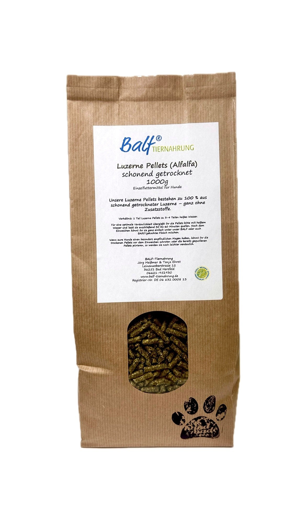 Luzerne Pellets (Alfalfa), getrocknet