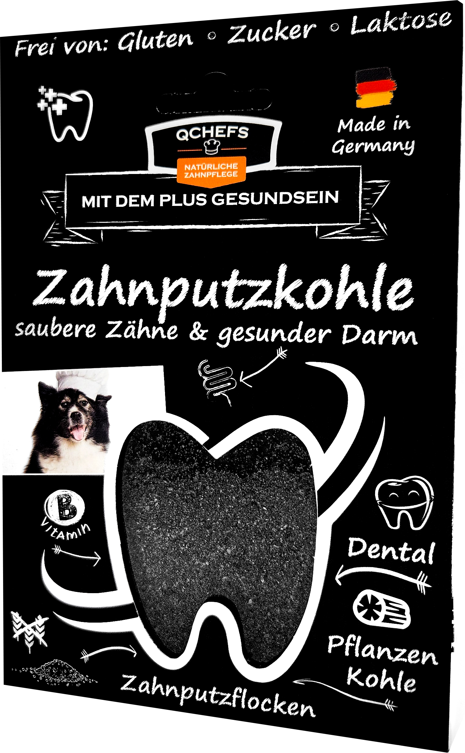 QCHEFS Zahnputzkohle