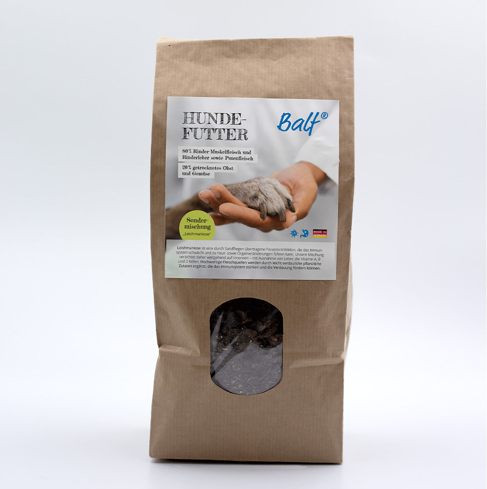 Unterstützende Futtermischungen bei Leishmaniose
