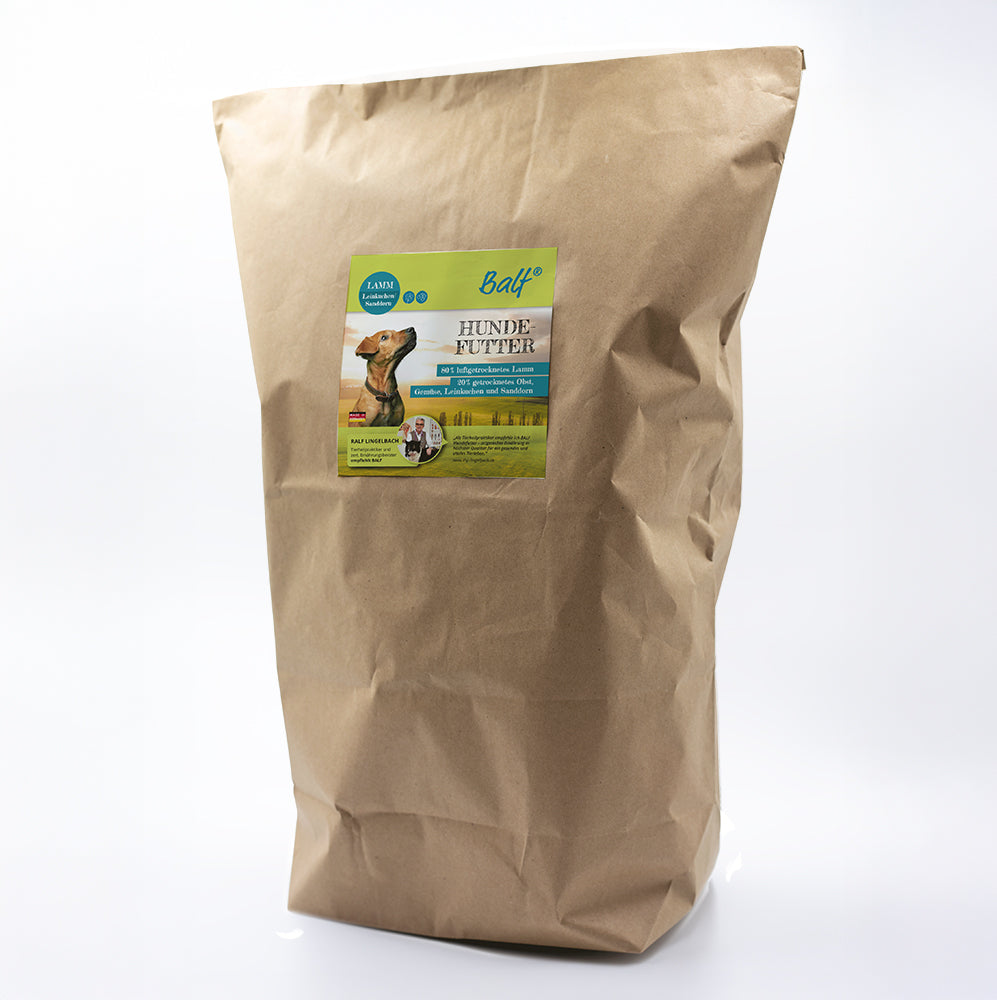 BALF Lamm Obst/Gemüse mit Leinkuchen/Sanddorn