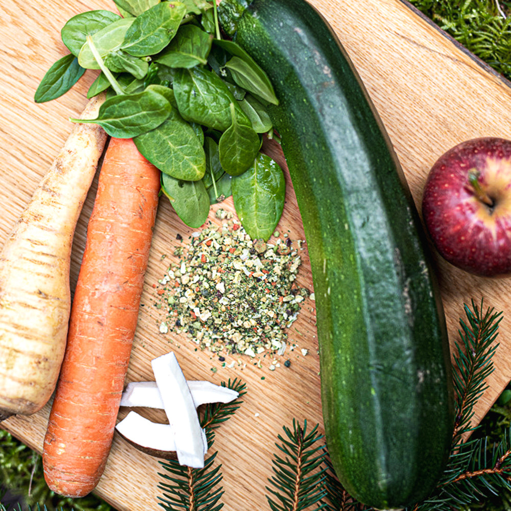 BALF Vegetarischer Mix Obst/Gemüse mit Leinkuchen/Sanddorn