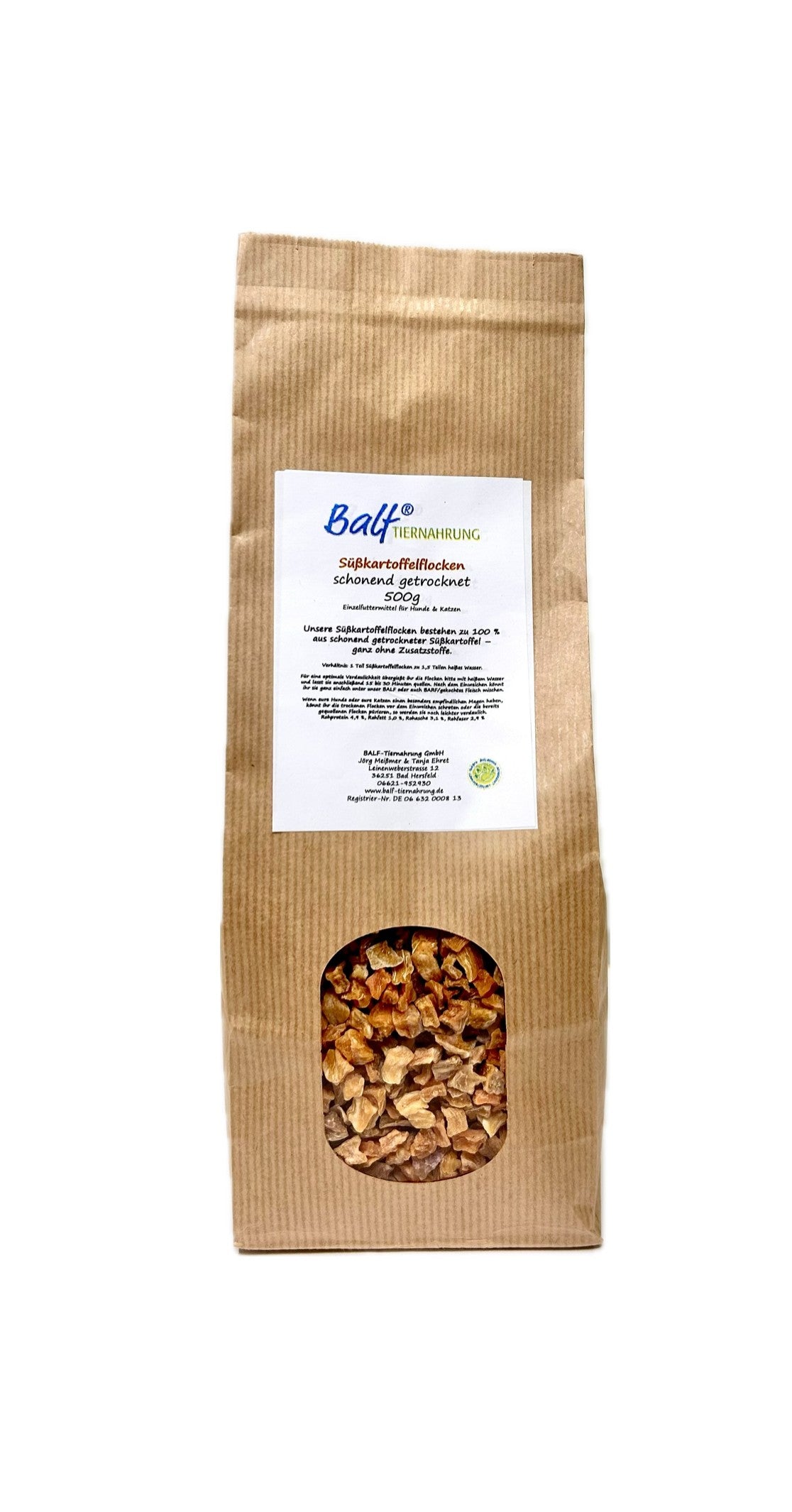 Süßkartoffelflocken, getrocknet