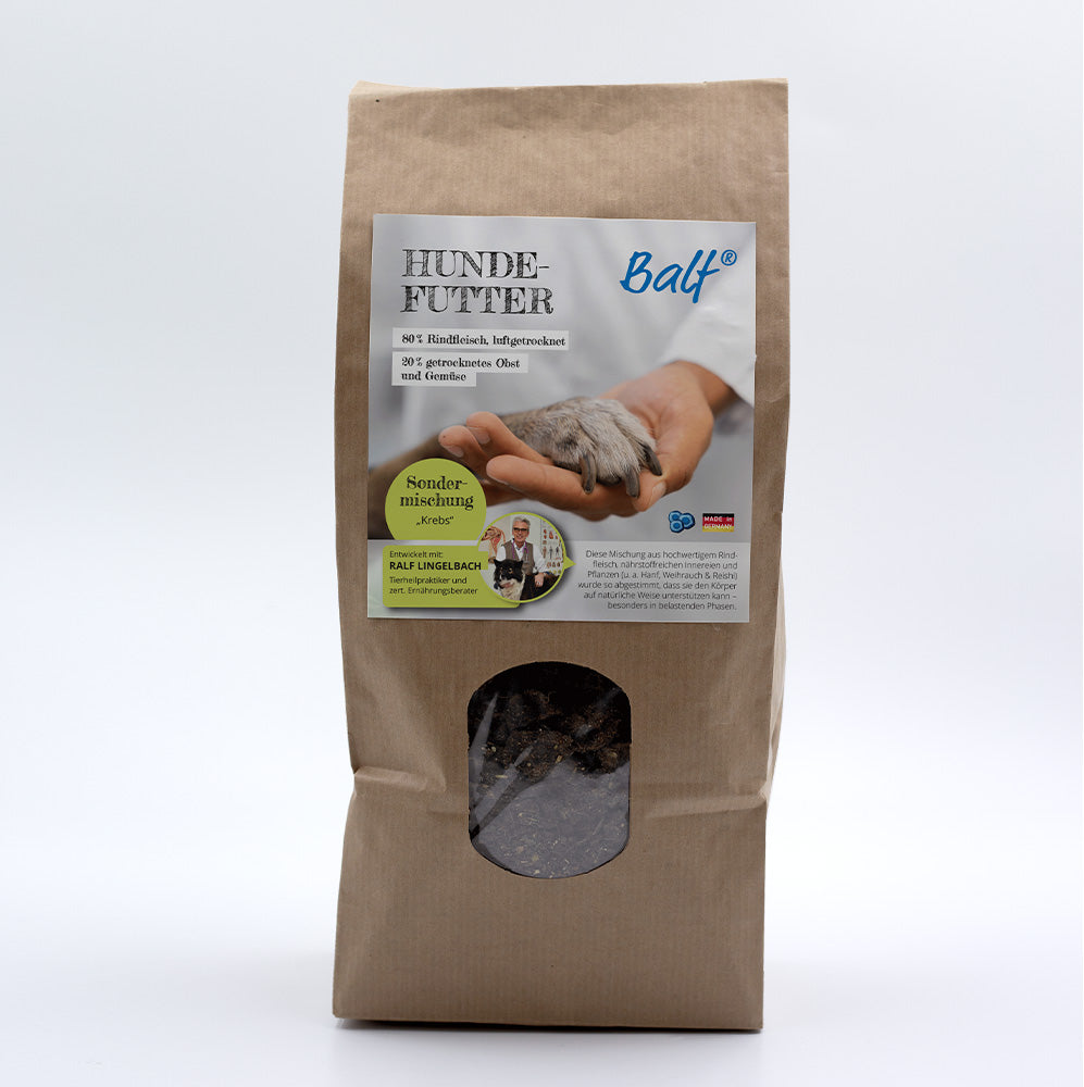 Unterstützende Futtermischung bei Krebs